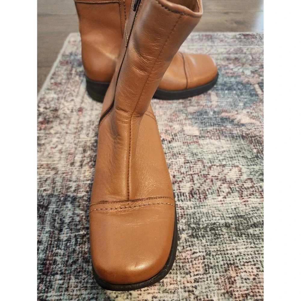VTG La Canadienne Leather Square Toe Boots. Gritty Boho indiesleaze Fall winter